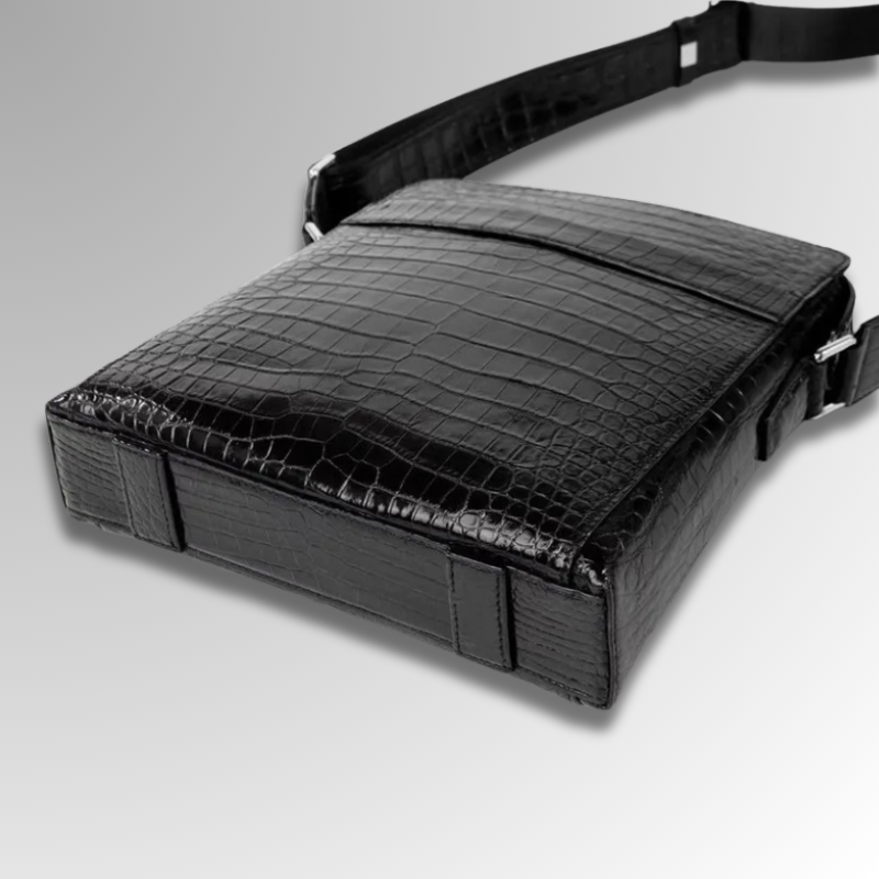 Crocodile Leather Crossbody Bag-alt4