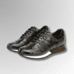 Hand-Painted Crocodile Brogue Sneakers