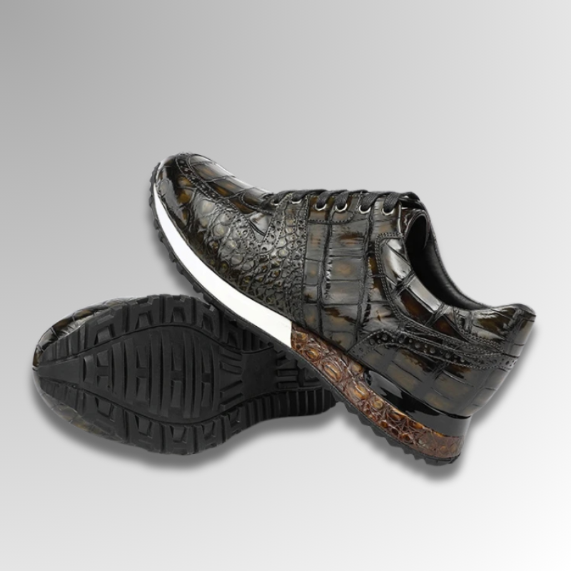 Hand-Painted Crocodile Brogue Sneakers-alt11