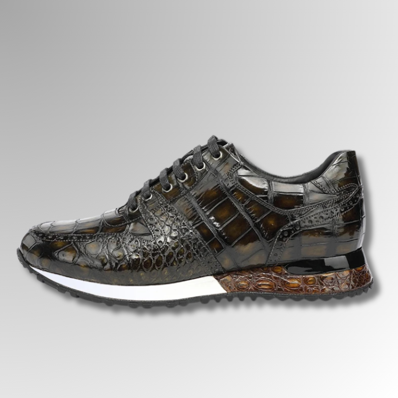 Hand-Painted Crocodile Brogue Sneakers-alt7