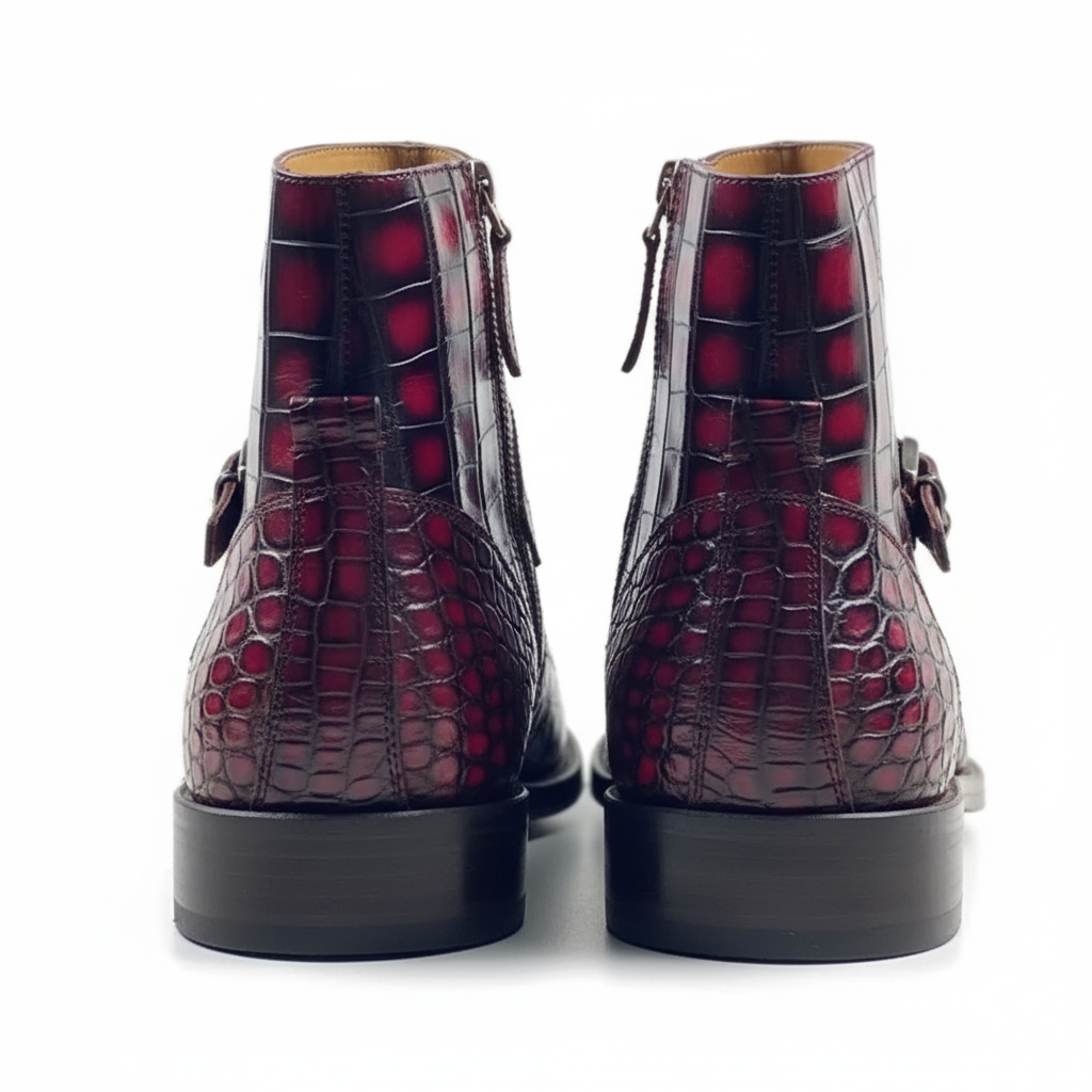 Crocodile Side Buckle Boots-alt14