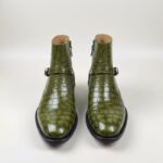 Crocodile Side Buckle Boots