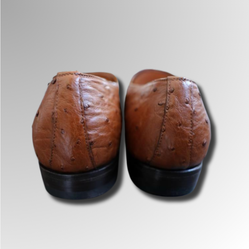 Ostrich Leather Double Monk Sandals-alt13