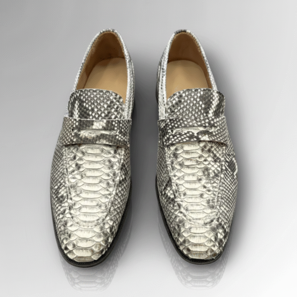 Python Snake Skin Penny Loafers