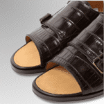 Crocodile Leather Double Monk Sandals-alt11