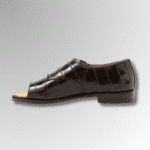 Crocodile Leather Double Monk Sandals-alt8
