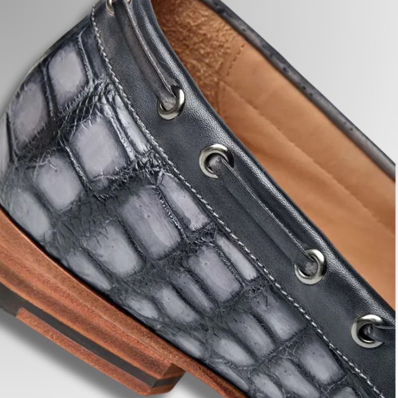 Crocodile Moccasins With Tassels-alt4