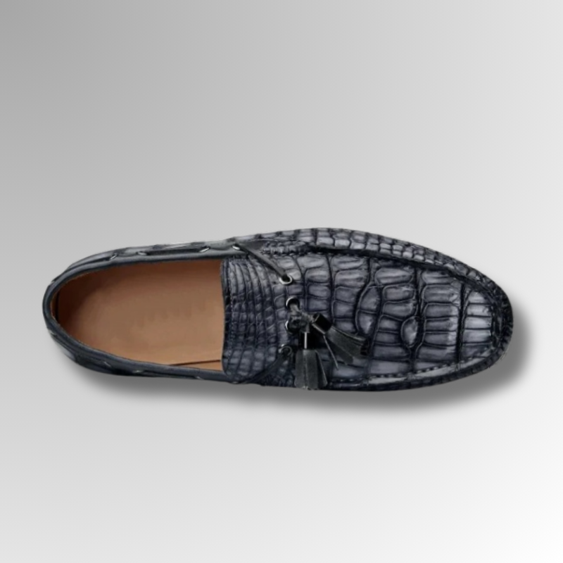 Crocodile Moccasins With Tassels-alt12