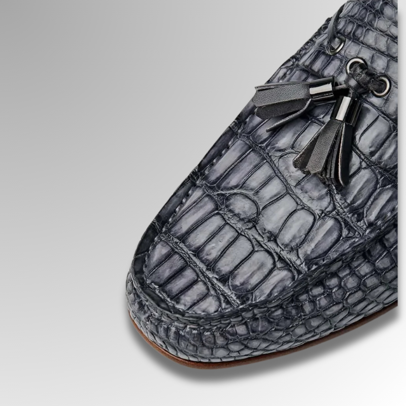 Crocodile Moccasins With Tassels-alt7