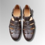Crocodile Leather Buckle Sandals-alt4