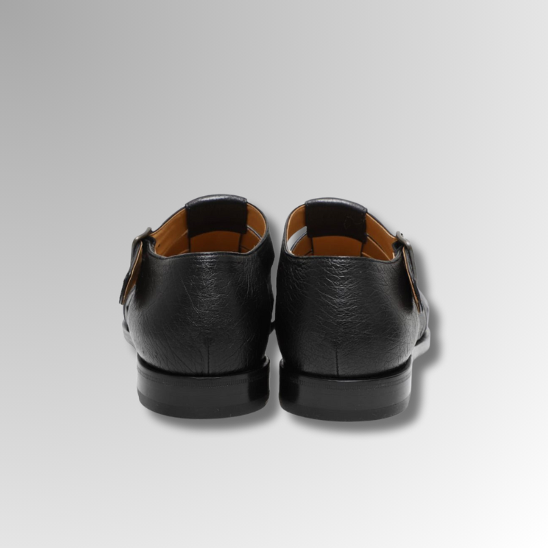 Ostrich Leather Buckle Sandals-alt5