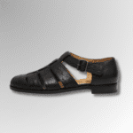 Ostrich Leather Buckle Sandals