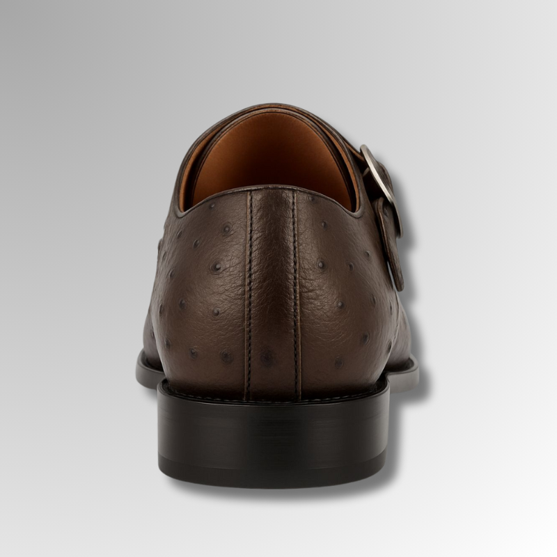 Ostrich Leather Monk Shoes-alt8