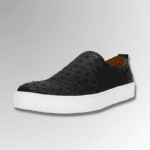 Ostrich Leather Slip-On Sneakers-alt2