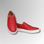 Ostrich Leather Slip-On Sneakers-alt3