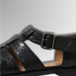 Crocodile Leather Buckle Sandals-alt5