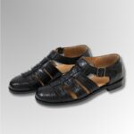Crocodile Leather Buckle Sandals