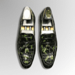 Patina Crocodile Tassel Loafers