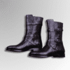 Crocodile Triple Buckle Boots