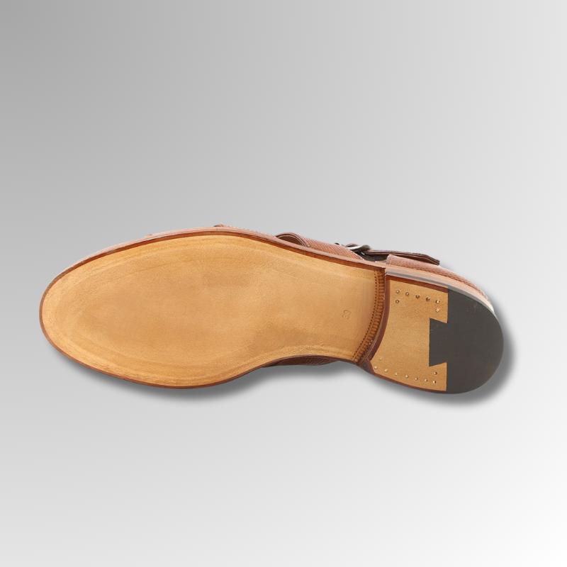 Lizard Leather Buckle Sandals-alt10