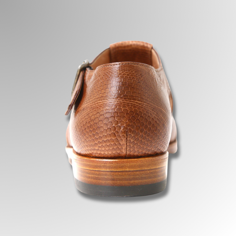 Lizard Leather Buckle Sandals-alt6