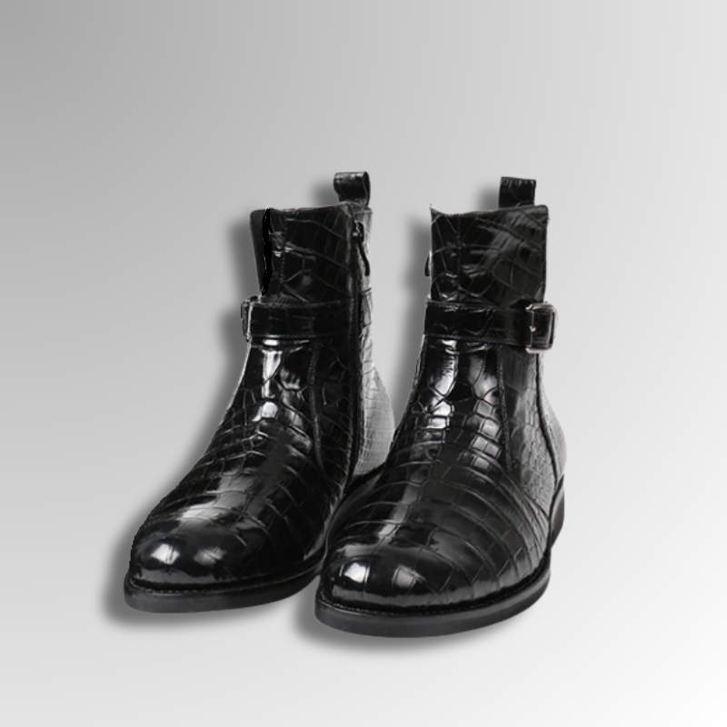 Crocodile Side Buckle Boots-alt7
