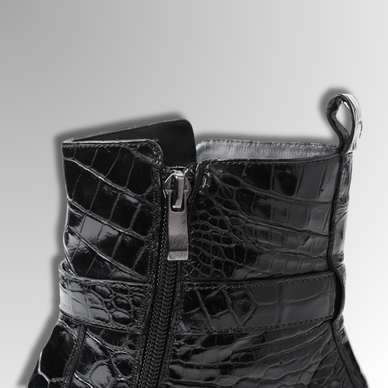 Crocodile Side Buckle Boots-alt3