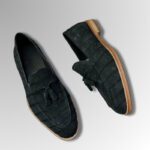 Crocodile Nubuck Tassel Loafers-alt9