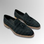 Crocodile Nubuck Tassel Loafers-alt7