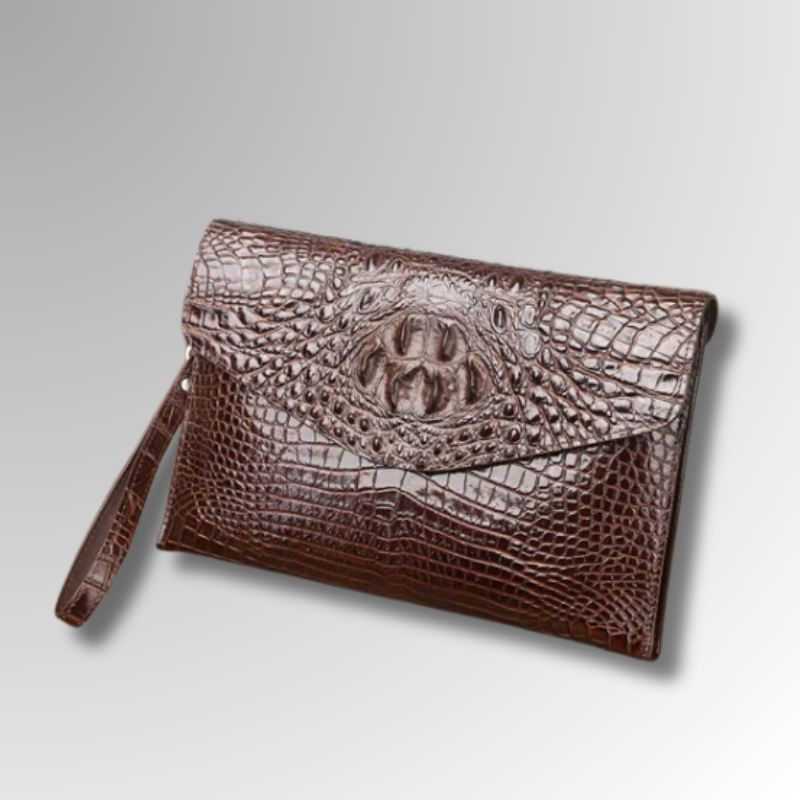 Crocodile Signature Clutch-alt5