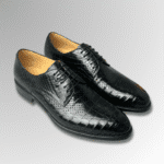 Crocodile Perforated Oxford Shoes