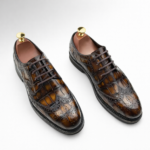 Handpainted Alligator Brogue Shoes