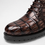 Handpainted Alligator Lace-Up Boots