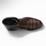 Handpainted Alligator Lace-Up Boots