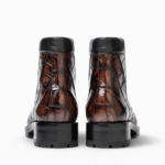 Handpainted Alligator Lace-Up Boots