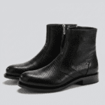 Lizard Round Toe Boots