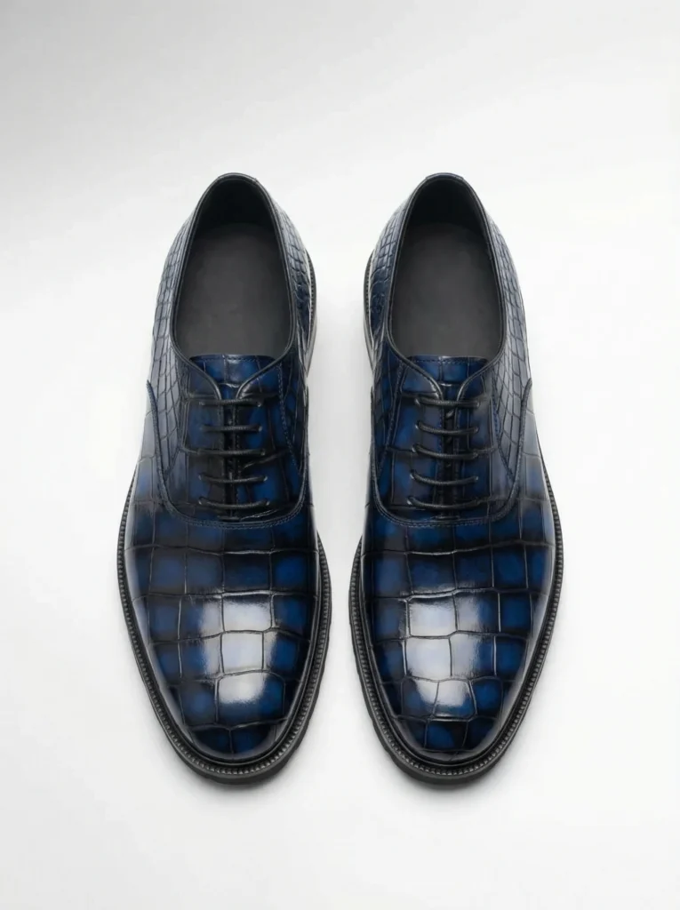 Blue Patina Alligator Derby