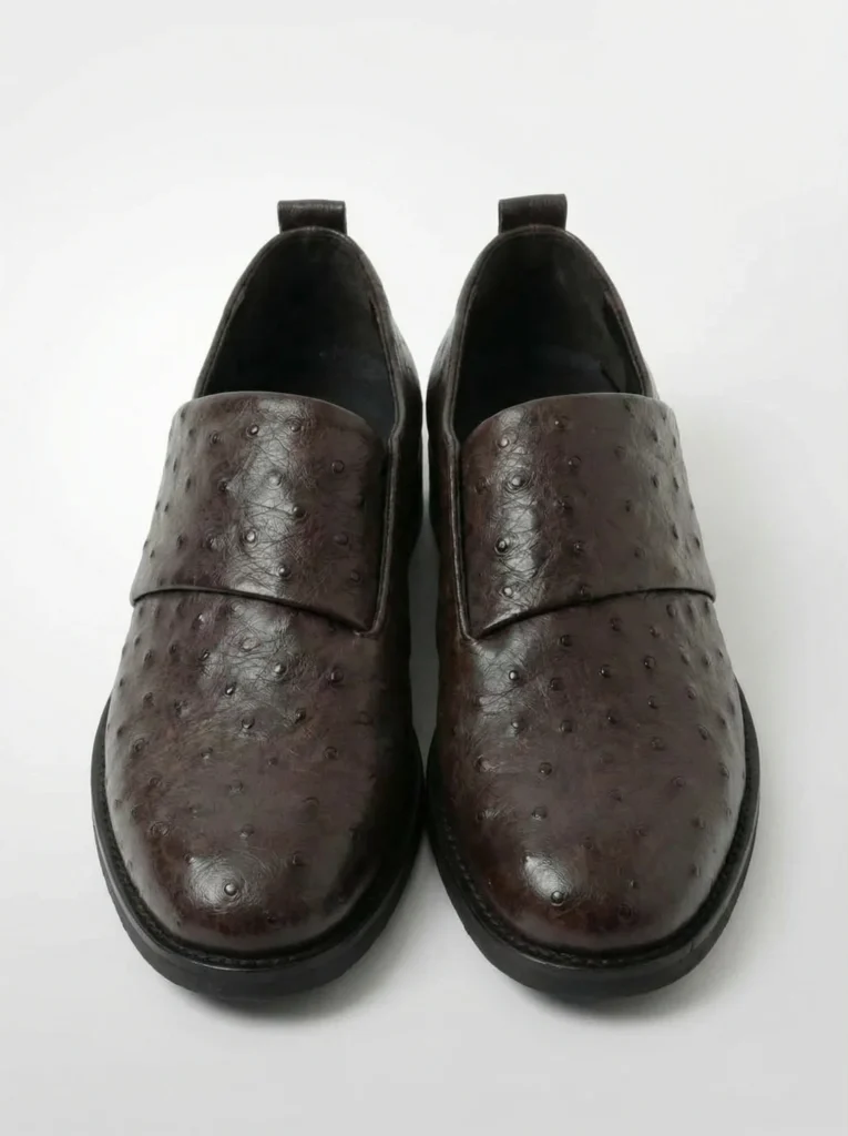 Ostrich Elastic Slip-Ons