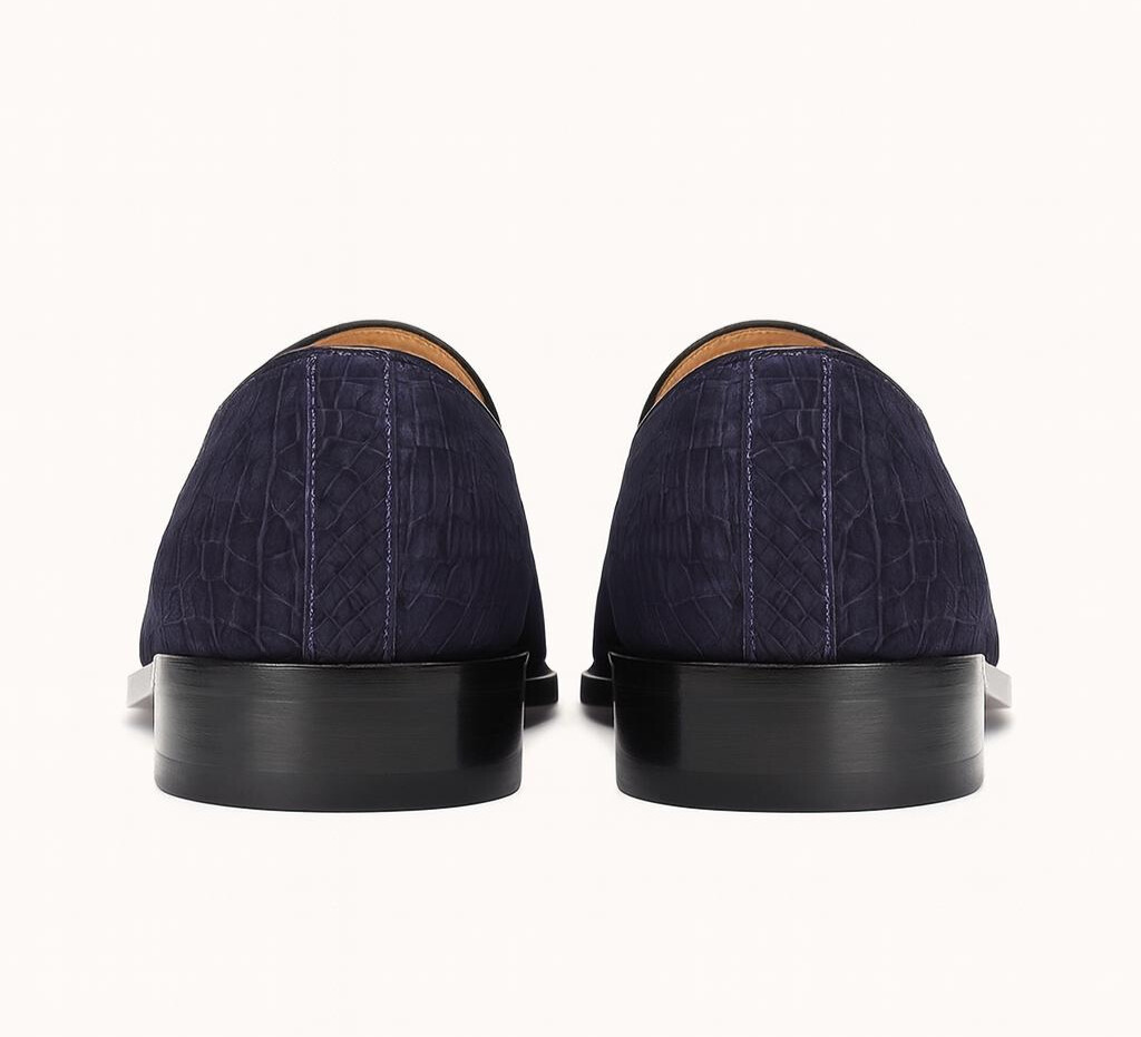 Midnight Crocodile Tassel Loafers-alt6