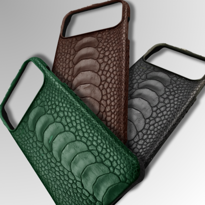 Ostrich Foot Leather iPhone Case