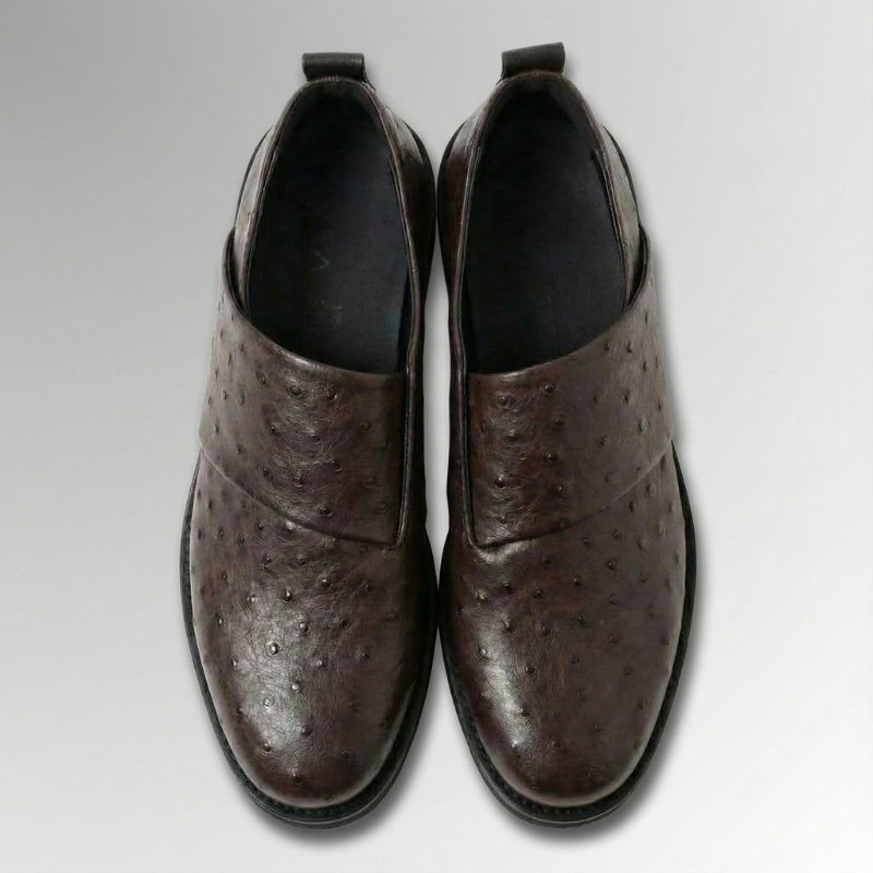 Ostrich Elastic Slip-Ons