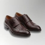 Ostrich Leather Velcro Shoes