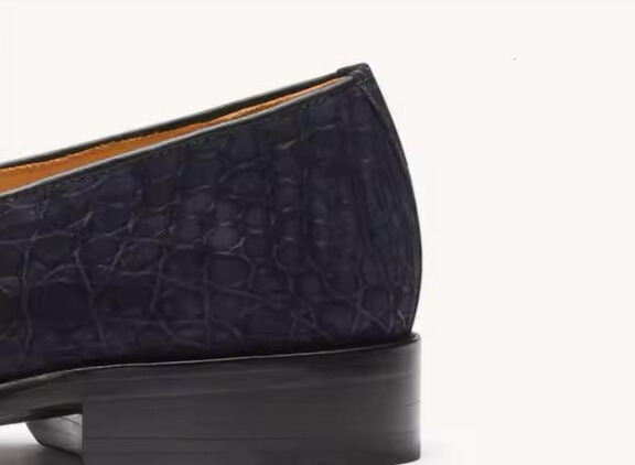 Midnight Crocodile Tassel Loafers-alt3