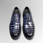Hand-Painted Crocodile Derby Shoes