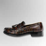 Cognac Crocodile Tassel Loafers-alt6