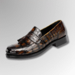 Cognac Crocodile Tassel Loafers-alt8