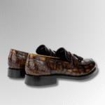 Cognac Crocodile Tassel Loafers-alt3