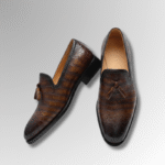 Hand-Painted Crocodile Tassel Loafers-alt7