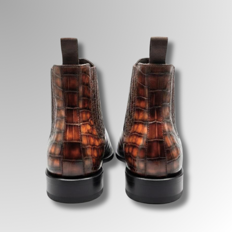 Cognac Crocodile Chelsea-alt5