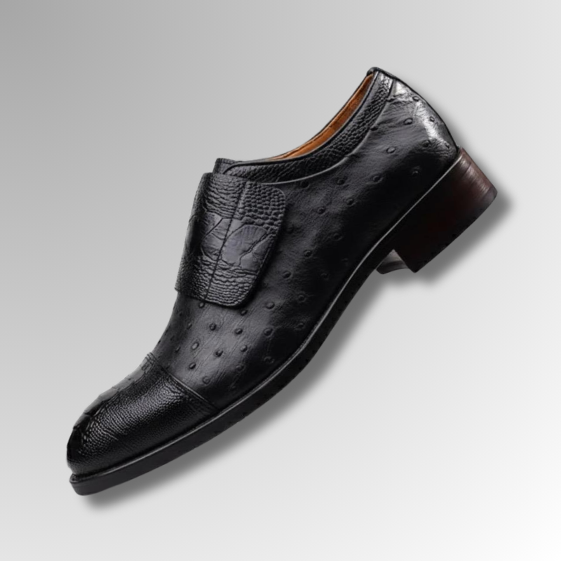Ostrich Leather Velcro Shoes-alt11